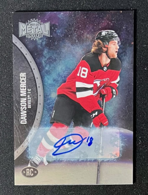 2021-22 Skybox Metal Universe Dawson Mercer #188 Rookie Auto /199 front